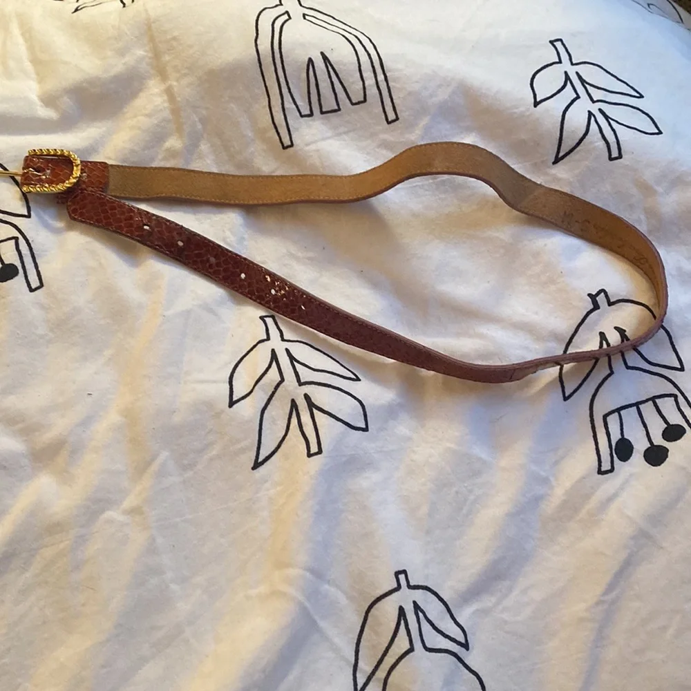 Genuine snakeskin vintage belt - Picture 4 of 5